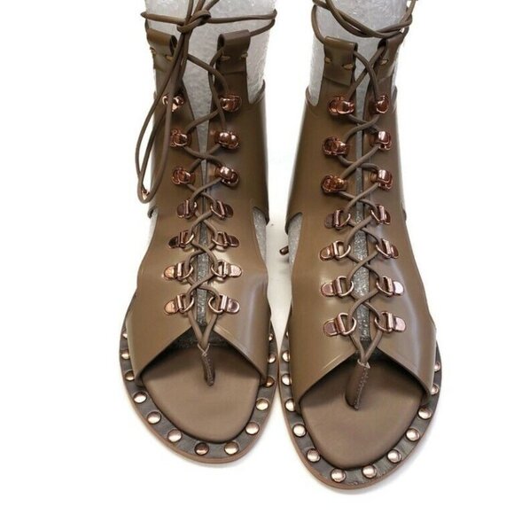 Ivy Kirzhner SKYLAR Studded Leather Lace-Up Sandals Gladiator Womens Size 6.5 - Picture 6 of 10